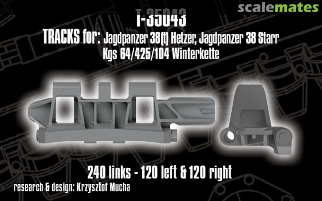 Boxart Tracks for Jagdpanzer 38(t) Hetzer; Jagdpanzer 38 Starr T-35043 QUICKTRACKS Boxart Tracks for Jagdpanzer 38(t) Hetzer; Jagdpanzer 38 Starr T-35043 QUICKTRACKS