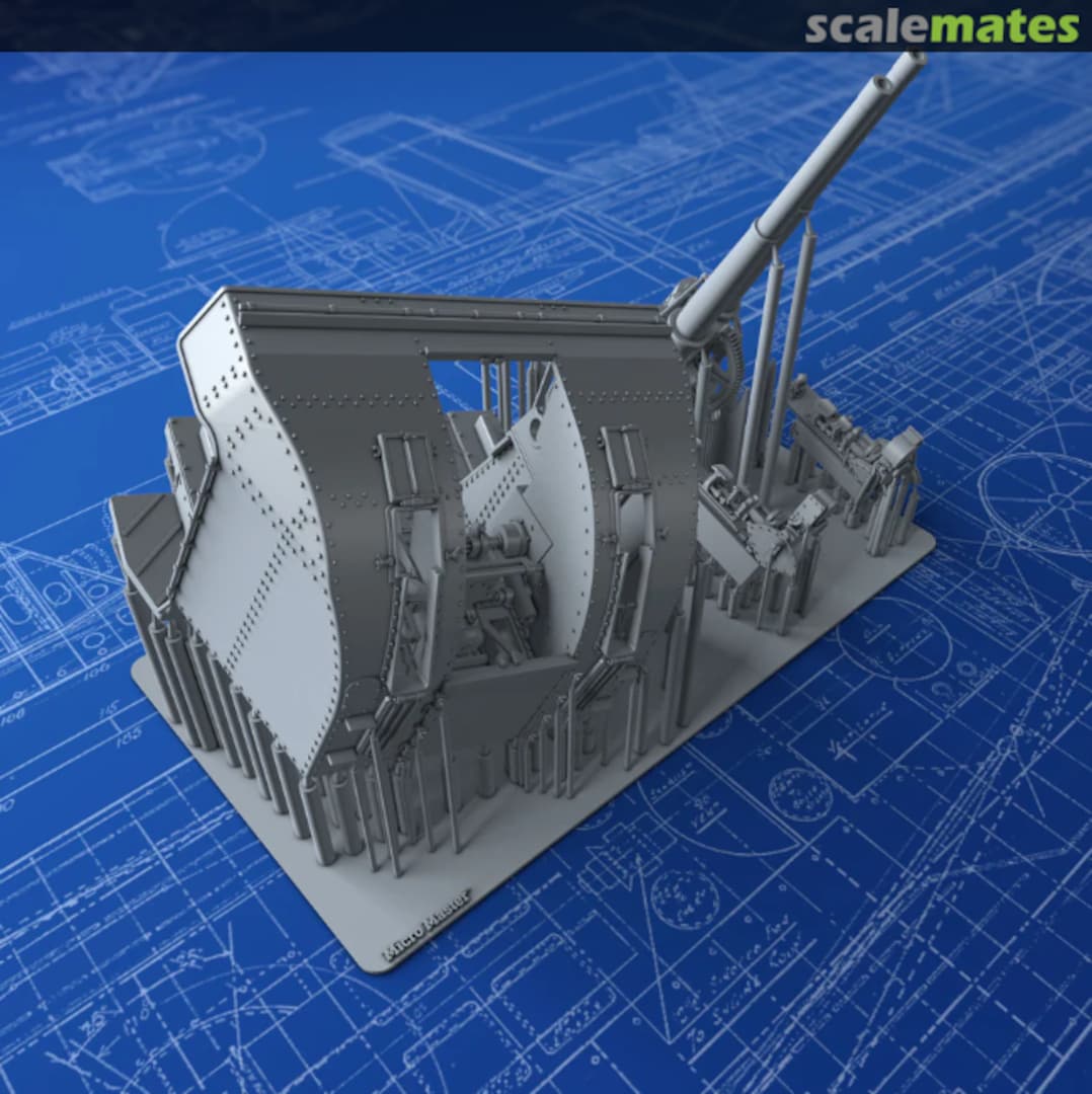 Boxart 4"/45 (10.2cm) QF MKXVI (MKXIX Twin Mounts) MM0538P Micro Master Boxart 4"/45 (10.2cm) QF MKXVI (MKXIX Twin Mounts) MM0538P Micro Master