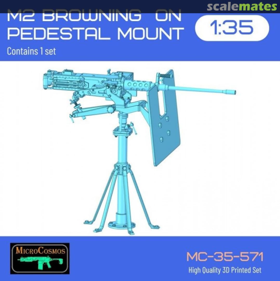 Boxart M2 browning with MK93 mount and MK37 pedestal mount MC-35-571 3D MicroCosmos Boxart M2 browning with MK93 mount and MK37 pedestal mount MC-35-571 3D MicroCosmos