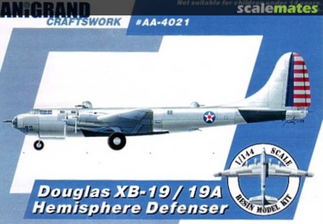 Boxart Douglas XB-19/19A Hemisphere Defender AA-4021 Anigrand Craftswork Boxart Douglas XB-19/19A Hemisphere Defender AA-4021 Anigrand Craftswork
