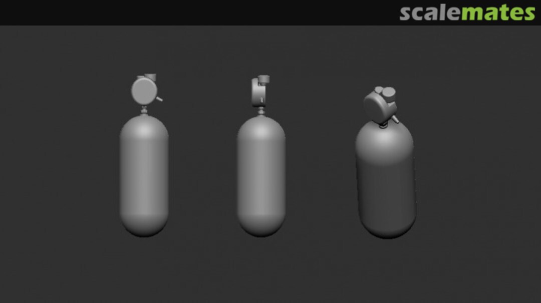 Boxart Set of Oxygen Bottle for US WWII Bombers L003-72 Firma49 Boxart Set of Oxygen Bottle for US WWII Bombers L003-72 Firma49