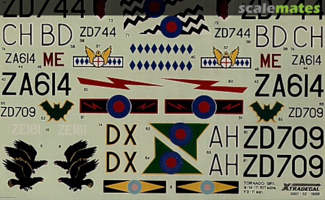 Boxart Tornado, GR.1/F2/F3 X001-32 Xtradecal Boxart Tornado, GR.1/F2/F3 X001-32 Xtradecal