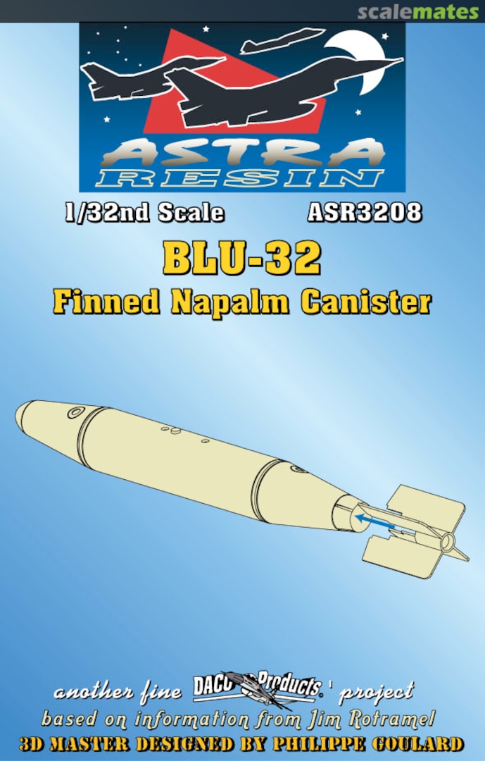 Boxart BLU-32 Finned Napalm Canister ASR3208 Astra Resin