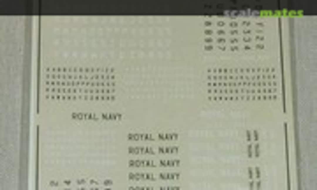 1:72 R.A.F Serials and Codes 4" and 8" (Almark Decals A19) A19