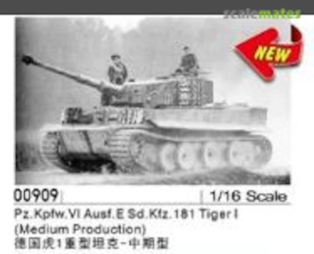 Boxart Pz.Kpfw.VI Ausf.E Sd.Kfz. 181 Tiger I 00909 Trumpeter Boxart Pz.Kpfw.VI Ausf.E Sd.Kfz. 181 Tiger I 00909 Trumpeter
