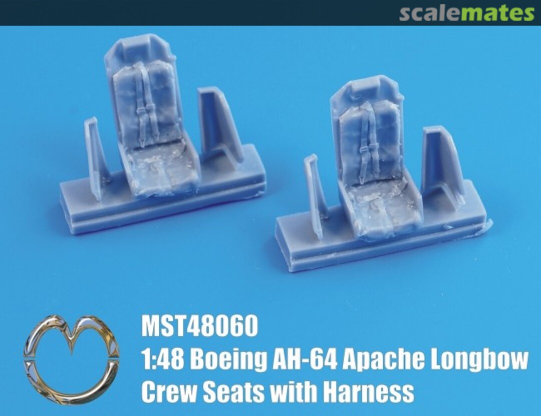 Boxart AH-64 crew seats with harness MST48060 MasterCasters Boxart AH-64 crew seats with harness MST48060 MasterCasters