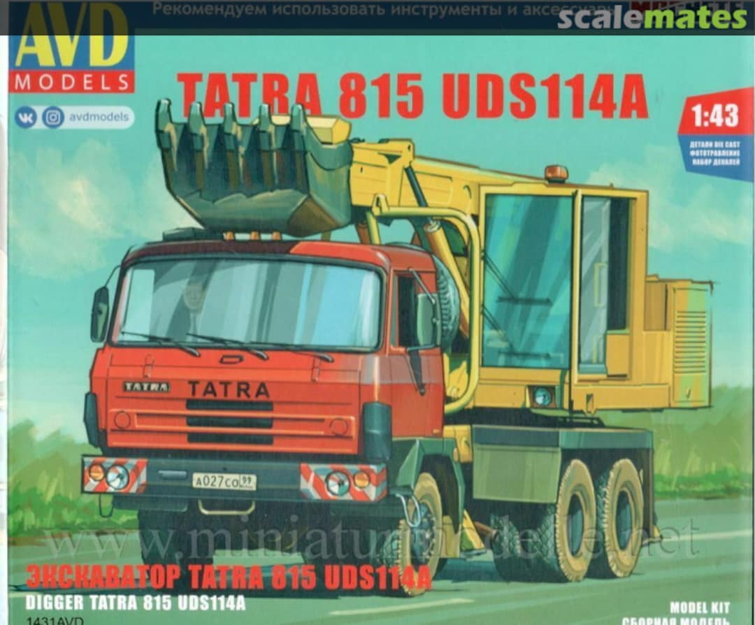 Boxart Tatra 815 with UDS 114A Digger 1431 AVD Models Boxart Tatra 815 with UDS 114A Digger 1431 AVD Models
