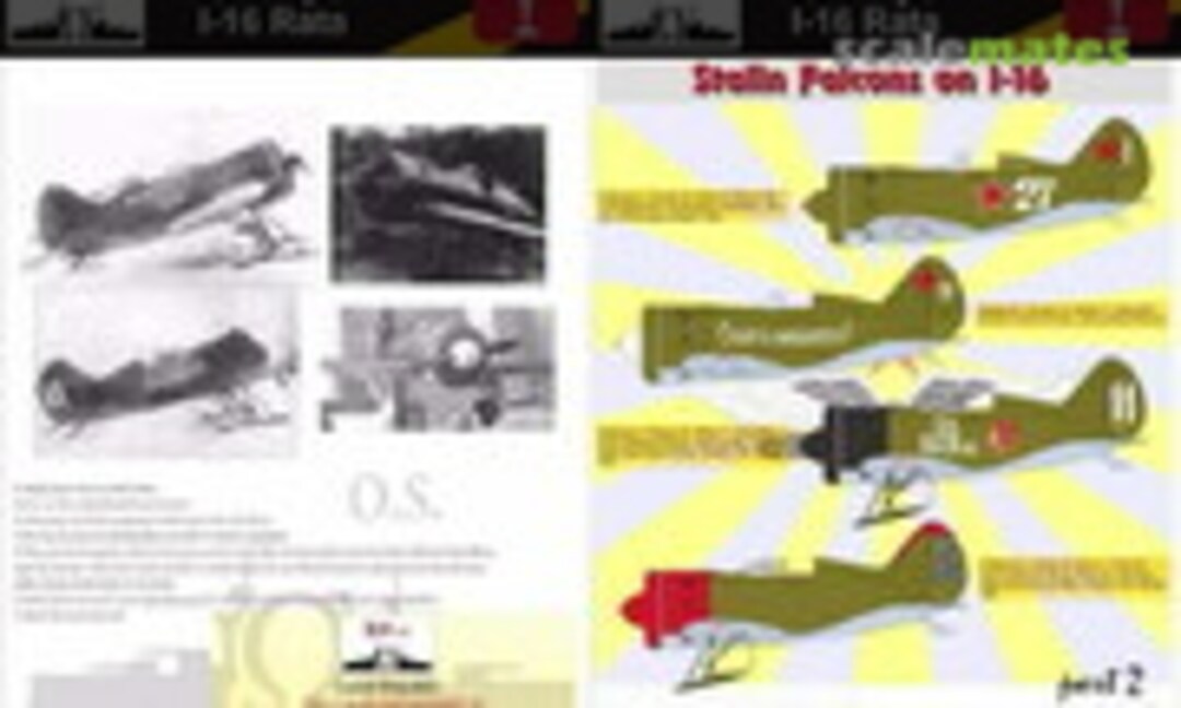 1:48 Polikarpov I-16 Rata - Stalin's Falcons on I-16 (ROP o.s. MNFDL48008) MNFDL48008