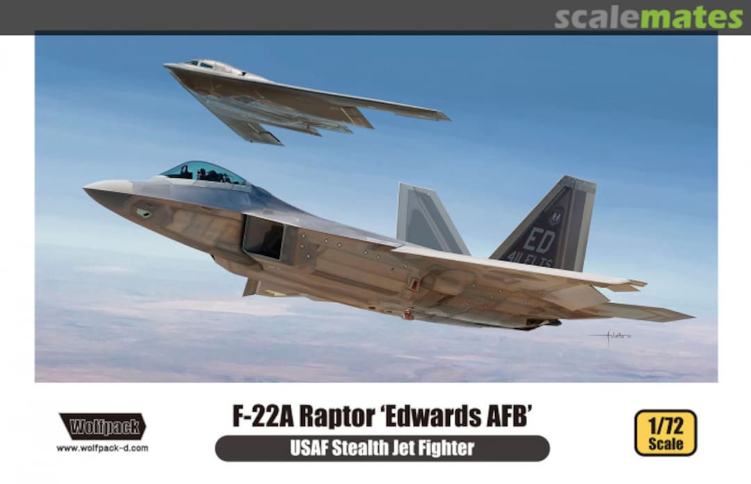 Boxart F-22A Raptor 'Edwards AFB' WP17210 Wolfpack Boxart F-22A Raptor 'Edwards AFB' WP17210 Wolfpack