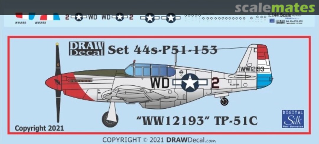 Boxart “WW12193” TP-51C 44-P51-153 Draw Decal Boxart “WW12193” TP-51C 44-P51-153 Draw Decal