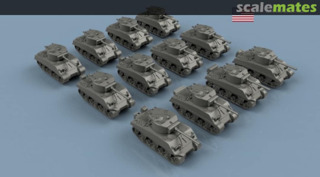 Boxart M4A3 Sherman Early - 3D printing (10 pcs) 3D700383 L'Arsenal Boxart M4A3 Sherman Early - 3D printing (10 pcs) 3D700383 L'Arsenal
