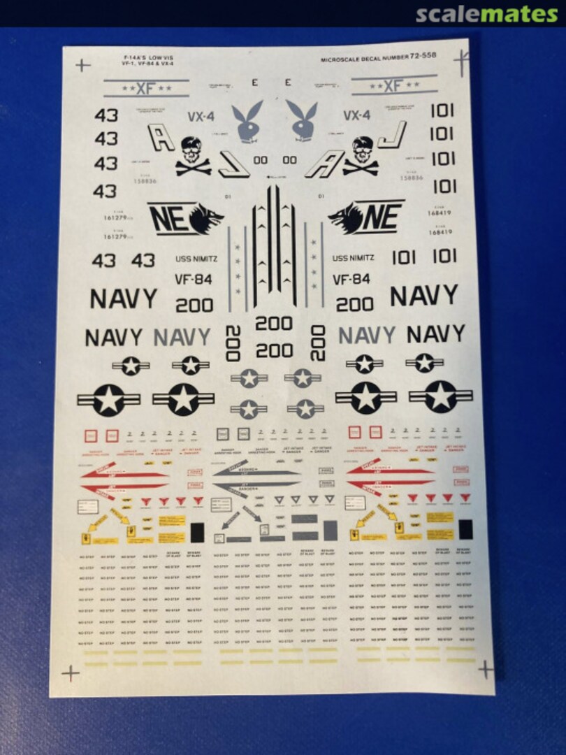Boxart F-14A's LOW VIS 72-558 Microscale Boxart F-14A's LOW VIS 72-558 Microscale