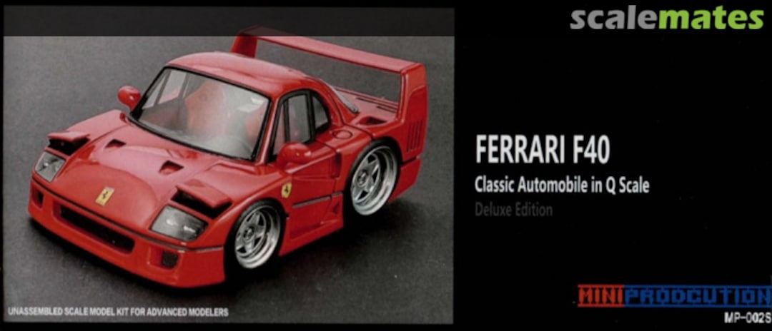 Boxart FERRARI F40 MP-002S MiniProduction Boxart FERRARI F40 MP-002S MiniProduction