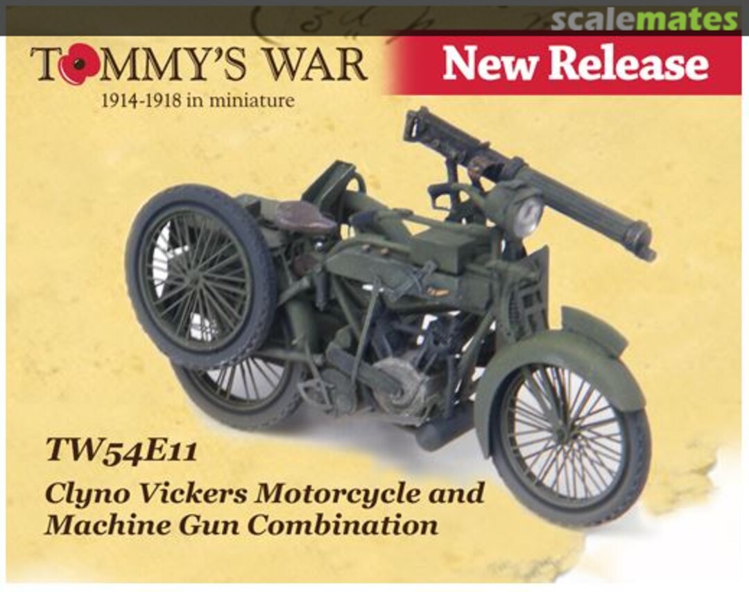 Boxart Clyno Vickers Motorcycle & Machine Gun Combination TW54E11 Tommy's War