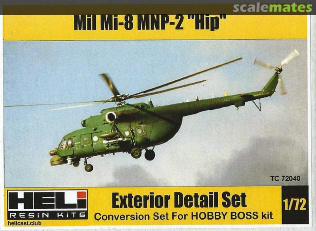 Boxart Mil Mi-8 MNP-2 "Hip" - Exterior Detail Set TC72040 HELI Resin Kits Boxart Mil Mi-8 MNP-2 "Hip" - Exterior Detail Set TC72040 HELI Resin Kits