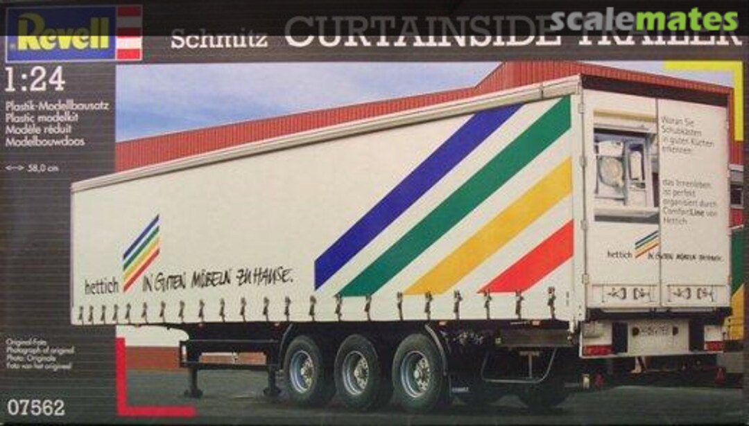 Boxart Schmitz Curtainside Trailer 07562 Revell Boxart Schmitz Curtainside Trailer 07562 Revell