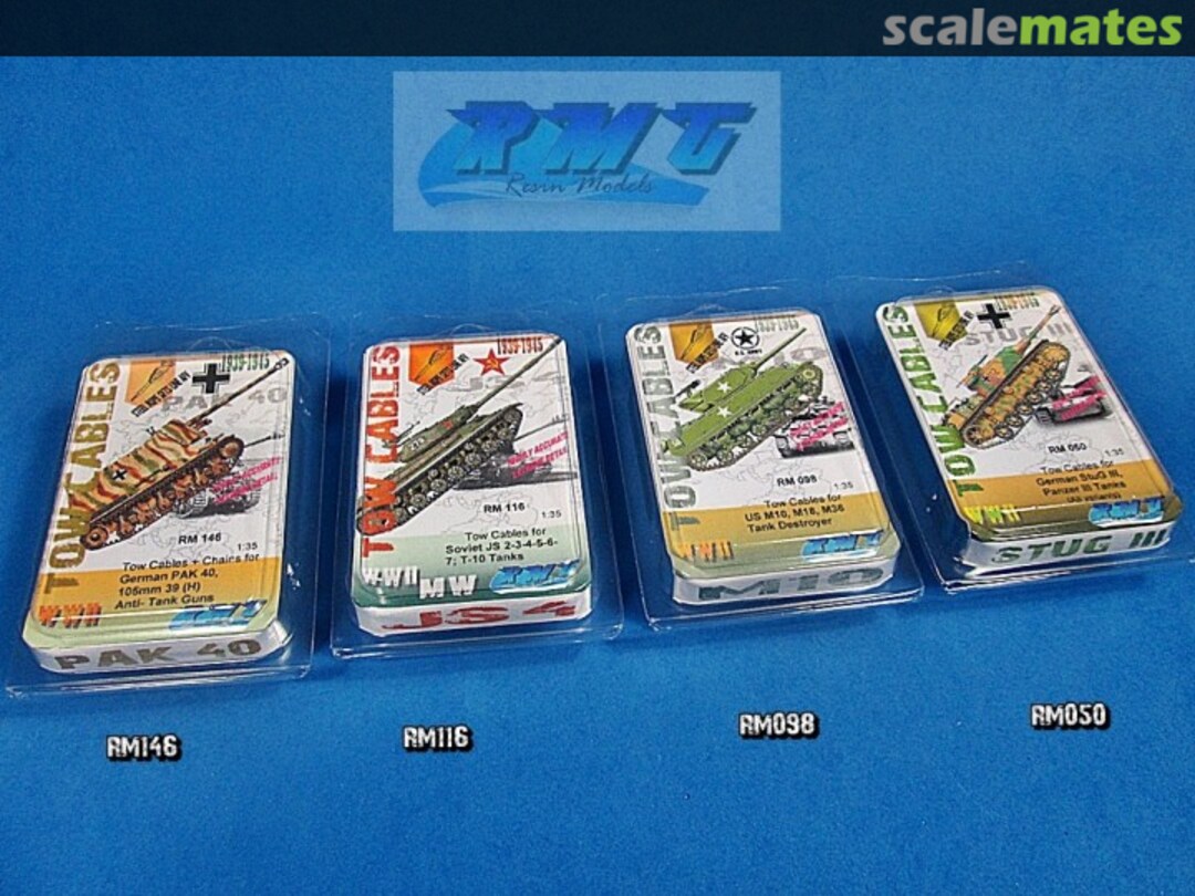 Boxart Tow Cables For Soviet JS 2-3-4-5-6-7; T-10 Tanks RM116 RMG Resin Models Boxart Tow Cables For Soviet JS 2-3-4-5-6-7; T-10 Tanks RM116 RMG Resin Models