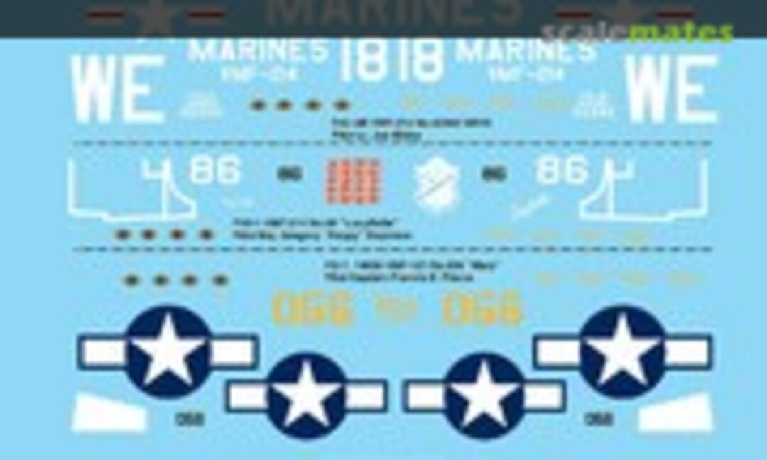 1:72 F4U Assorted Markings Sheet #2 (Microscale AC72-0065) AC72-0065