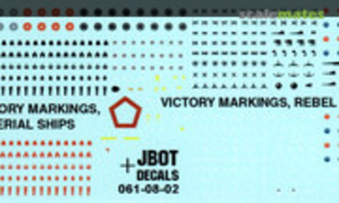 1:61 Star Wars Imperial and Rebel Victory Markings (JBOT Decals 061-08-02) 061-08-02