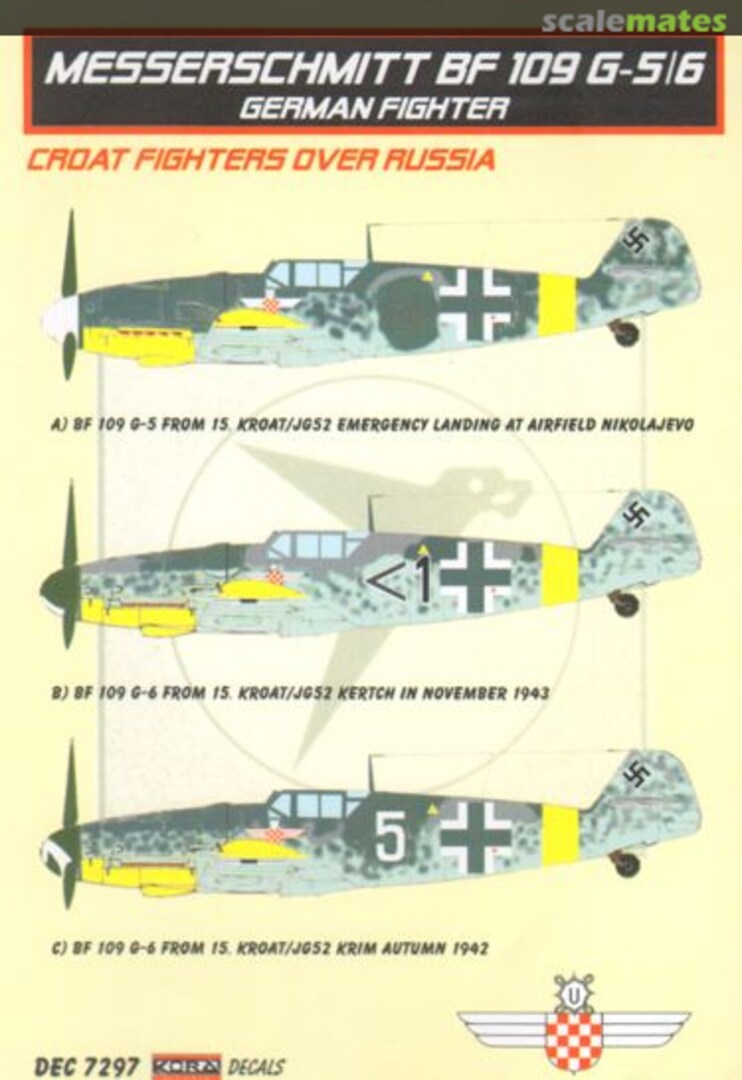 Boxart Messerschmitt Bf 109 G-5/6 German Fighter DEC7297 Kora Models Boxart Messerschmitt Bf 109 G-5/6 German Fighter DEC7297 Kora Models