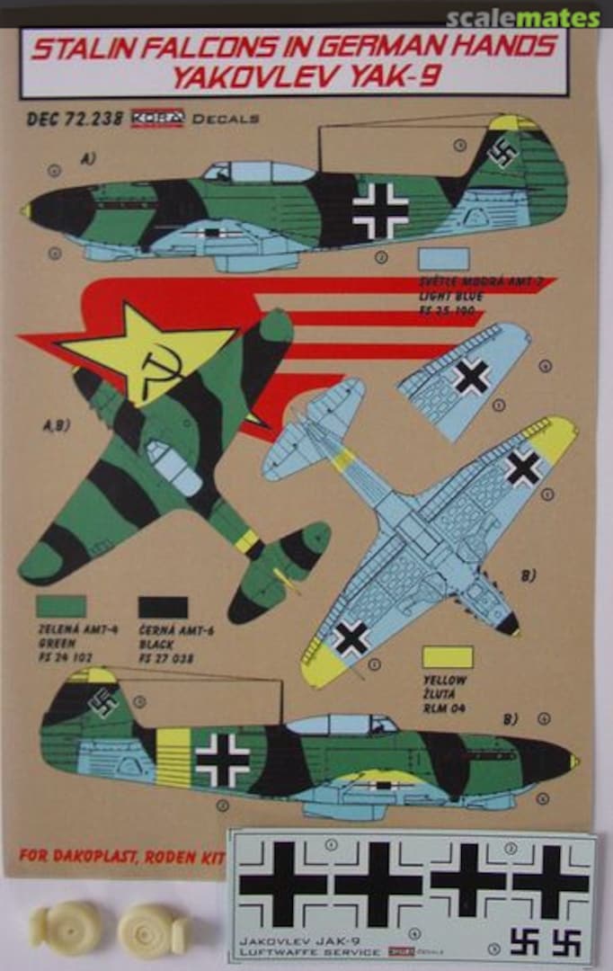 Boxart Yakovlev Yak-9 DEC72238 Kora Models Boxart Yakovlev Yak-9 DEC72238 Kora Models