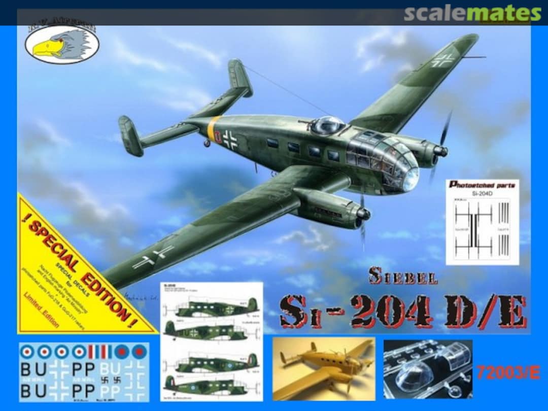 Boxart Siebel Si-204 D/E 72003/E R.V.Aircraft Boxart Siebel Si-204 D/E 72003/E R.V.Aircraft