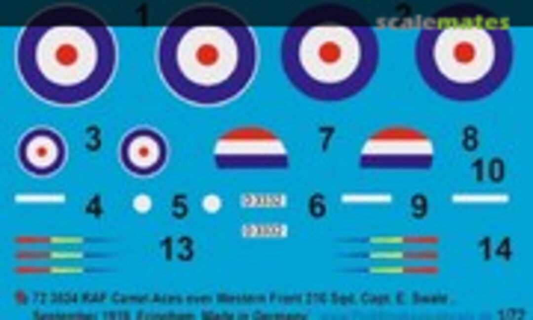 1:72 Sopwith Camel (Peddinghaus-Decals 72 3834) 72 3834