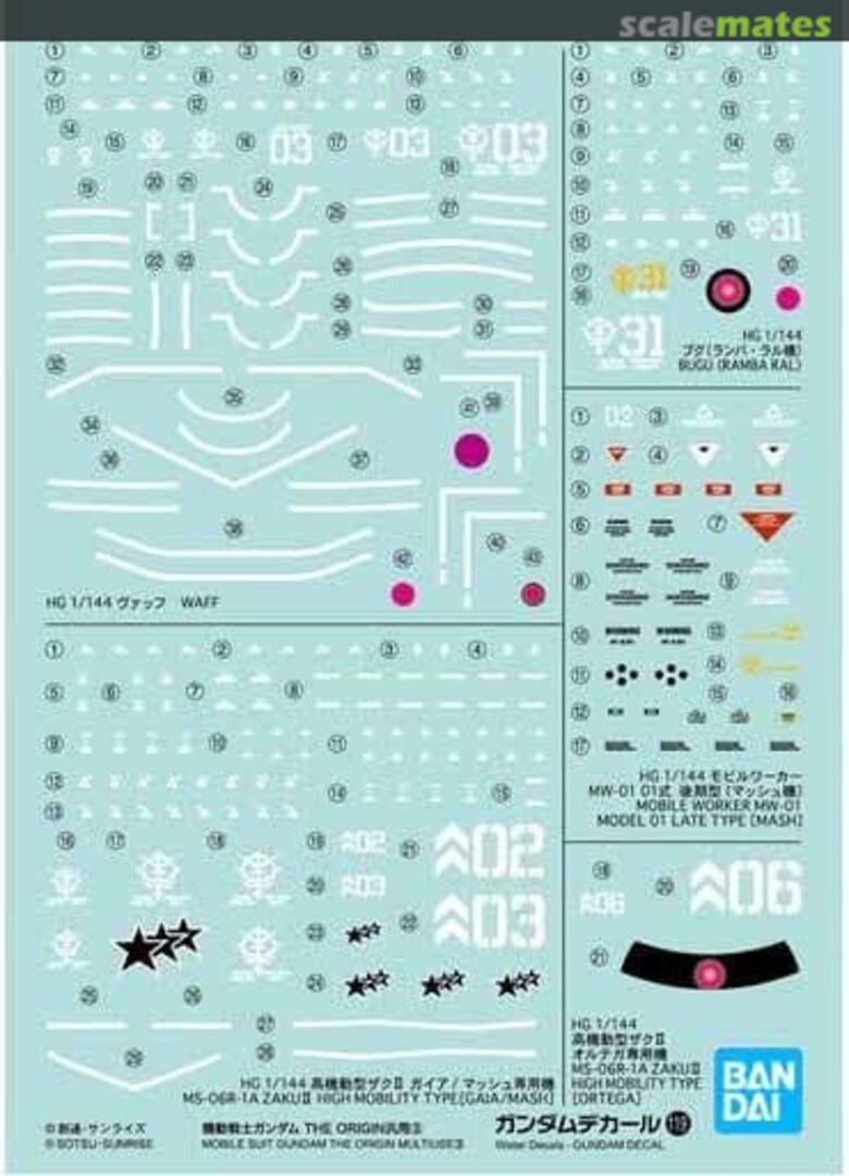 Boxart Mobile Suit Gundam the Origin Multiuse 3 2421014 Bandai Spirits