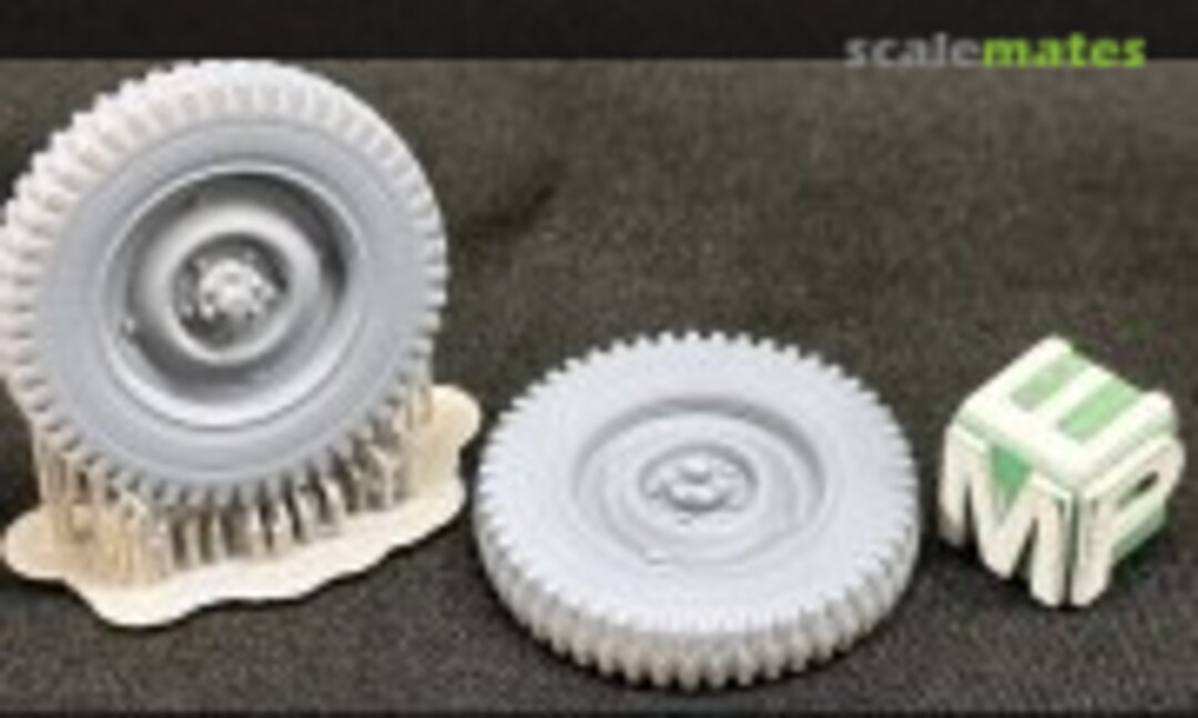 1:25 Jeep Willys - set of wheels (4 normal, 1 spare) (EMP3d 25041229) 25041229