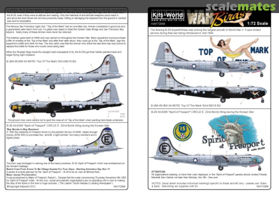 Boxart B-29 Superfortress KW172069 Kits-World Boxart B-29 Superfortress KW172069 Kits-World