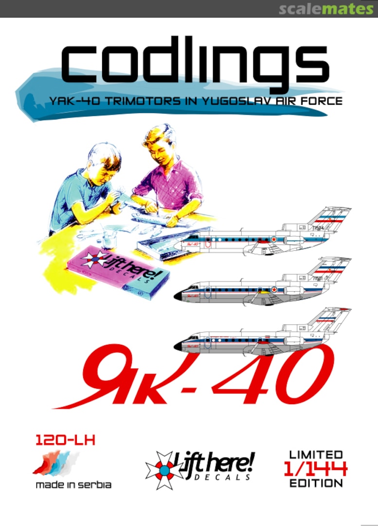 Boxart Codlings 120-LH Lift Here Decals Boxart Codlings 120-LH Lift Here Decals