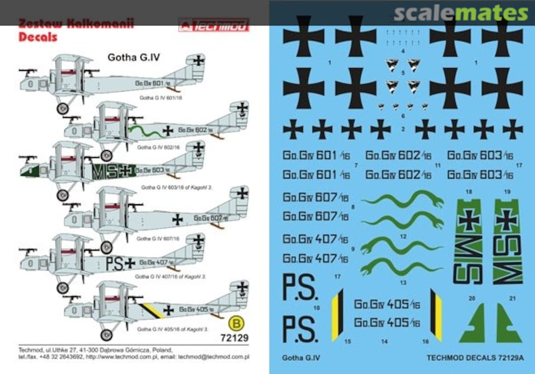 Boxart Gotha G.IV 72129 Techmod Boxart Gotha G.IV 72129 Techmod