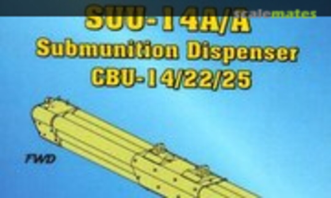 1:32 SUU-14A/A Submunition Dispenser CBU-14/22/25 (3 pcs) (Astra Resin ASR3212) ASR3212