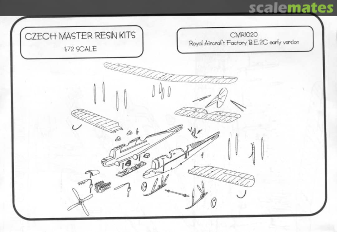 Boxart Royal Aircraft Factory B.E.2c early version CMR1020 CMR Boxart Royal Aircraft Factory B.E.2c early version CMR1020 CMR