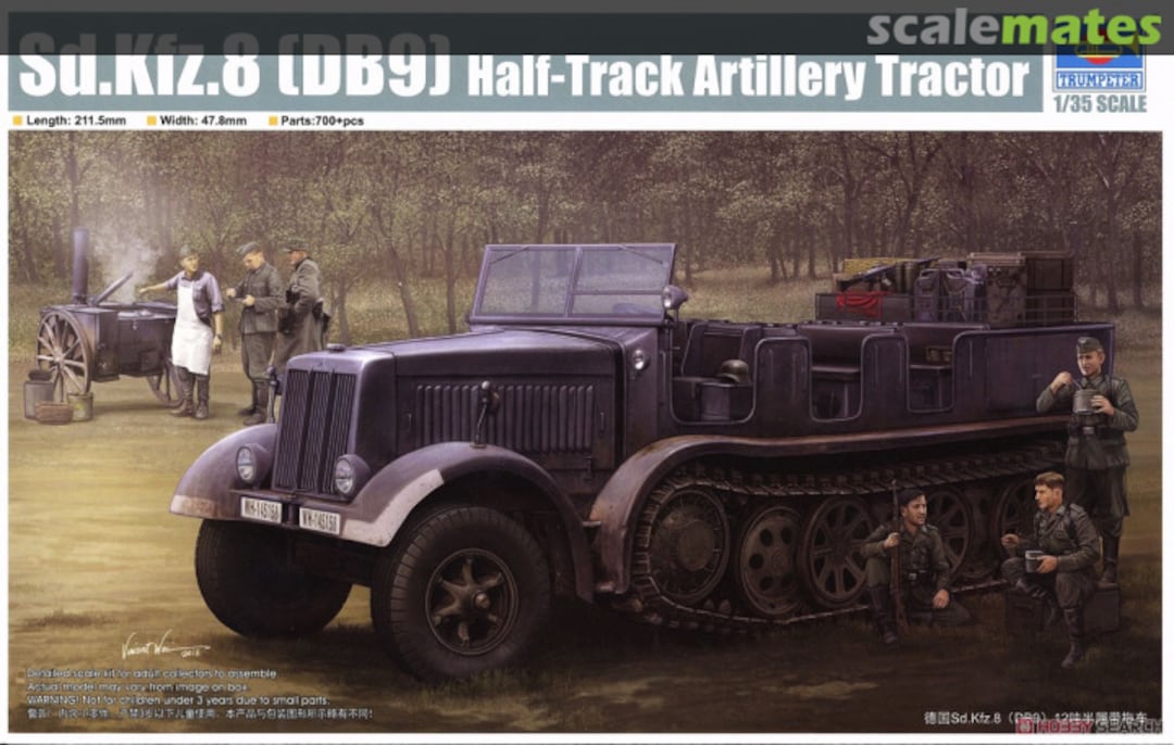 Boxart Sd.Kfz.8 (DB9) Half-Track Artillery Tractor 09538 Trumpeter Boxart Sd.Kfz.8 (DB9) Half-Track Artillery Tractor 09538 Trumpeter