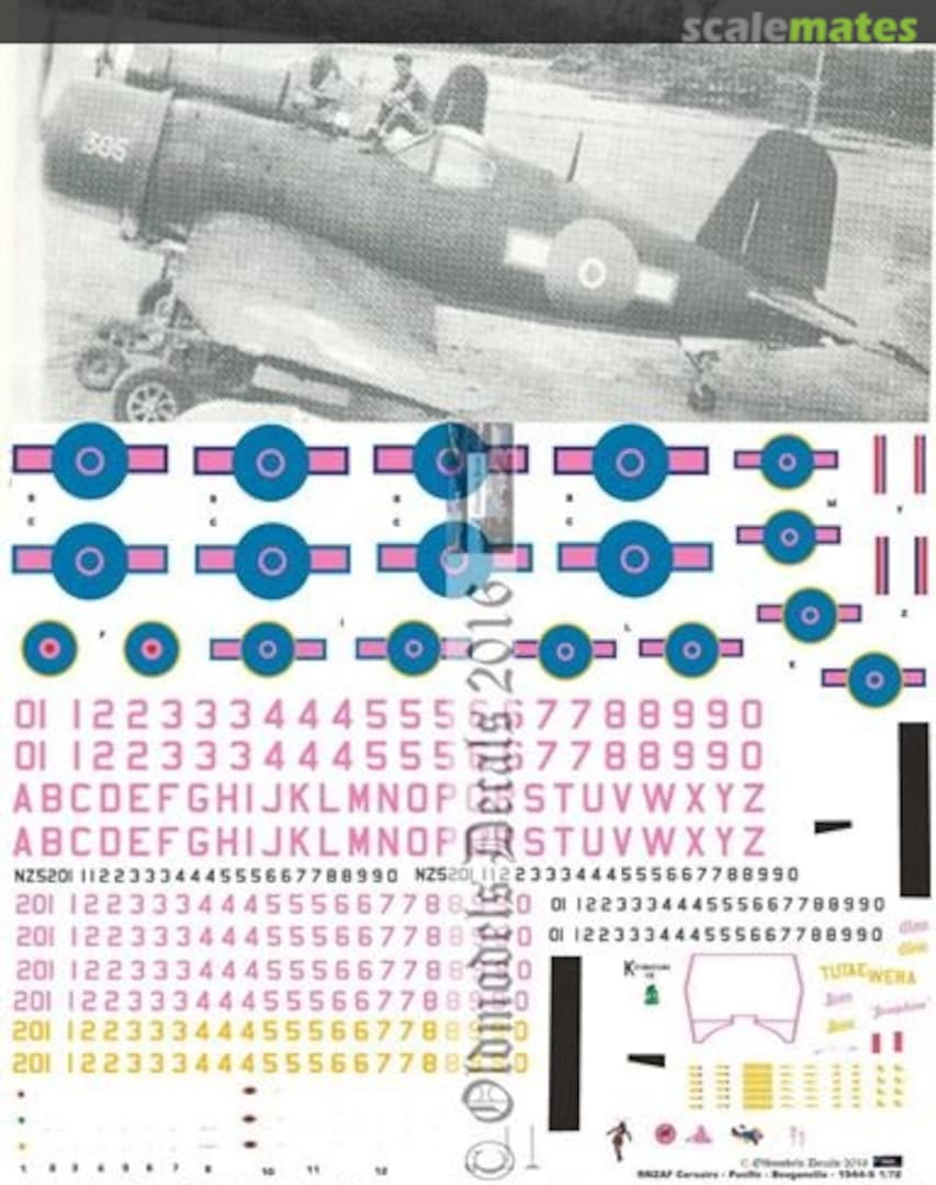 Boxart RNZAF Corsairs in Pacific - Bougainville 1943-45 OMD1078 Oldmodels Decals Boxart RNZAF Corsairs in Pacific - Bougainville 1943-45 OMD1078 Oldmodels Decals
