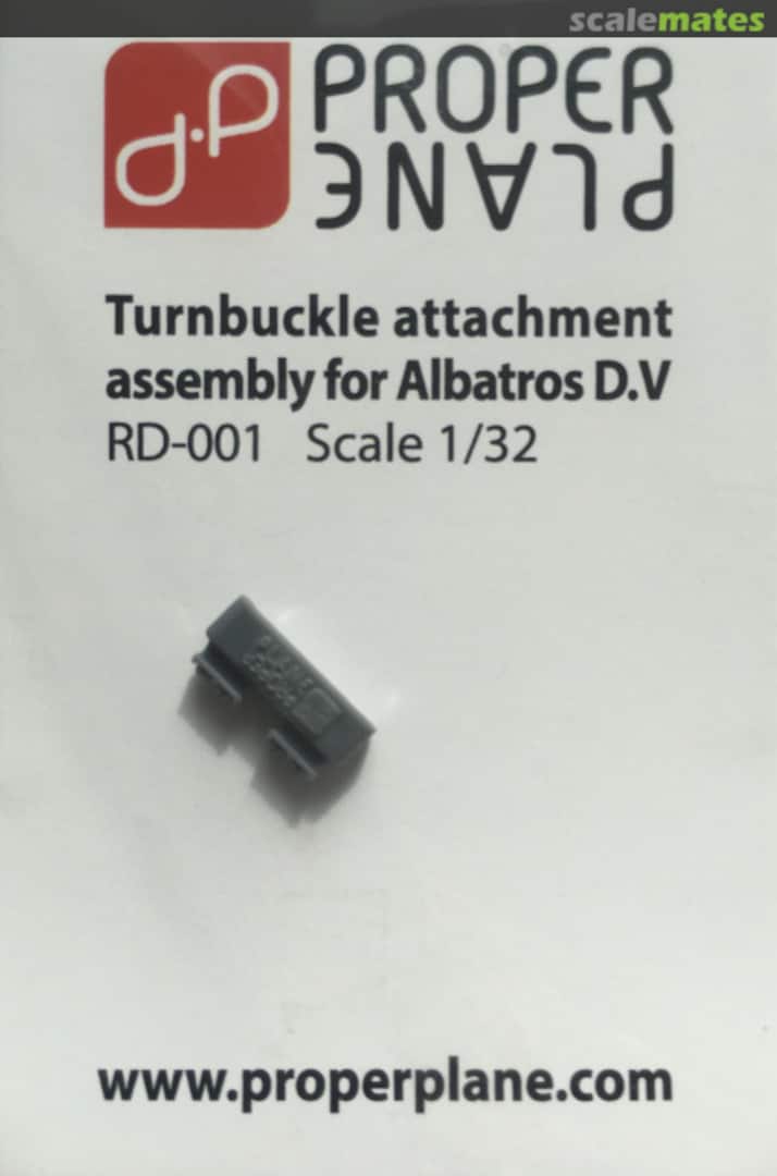 Boxart Turnbuckle attachment assembly for Albatros DV RD-001 Proper Plane Boxart Turnbuckle attachment assembly for Albatros DV RD-001 Proper Plane