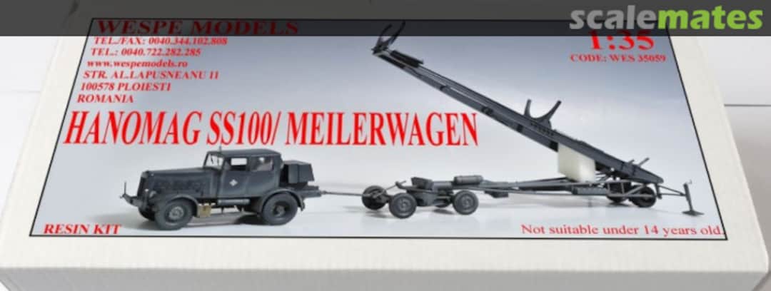 Boxart Hanomag SS100 / Meilerwagen WES 35059 Wespe Models Boxart Hanomag SS100 / Meilerwagen WES 35059 Wespe Models