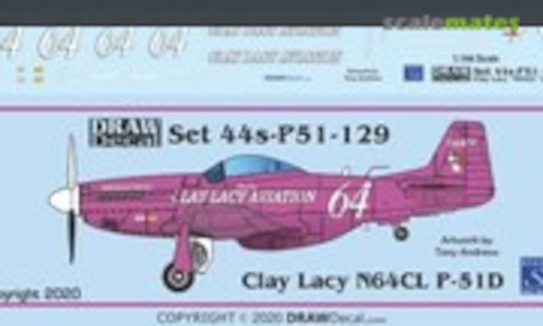 1:144 Clay Lacy P-51D N64CL (Draw Decal 44-P51-129) 44-P51-129