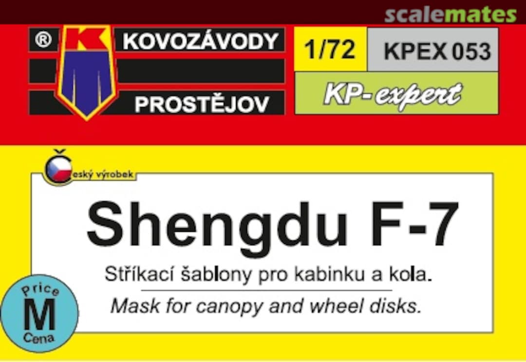 Boxart Shengdu F-7 Mask for canopy and wheel disks KPEX053 Kovozávody Prostějov Boxart Shengdu F-7 Mask for canopy and wheel disks KPEX053 Kovozávody Prostějov