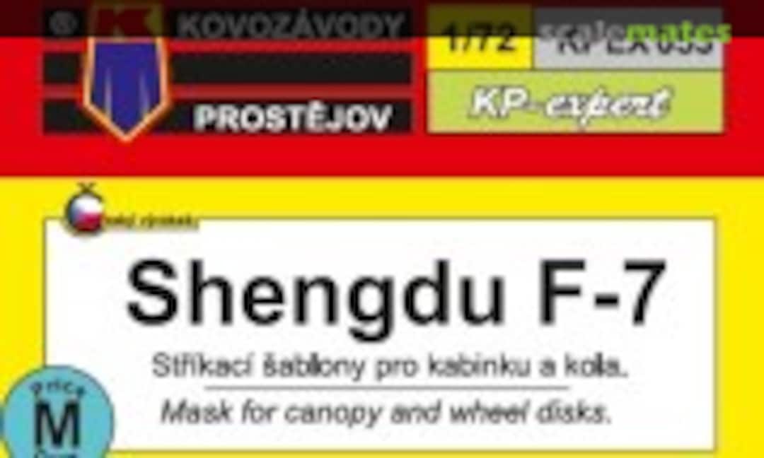 1:72 Shengdu F-7 Mask for canopy and wheel disks (Kovozávody Prostějov KPEX053) KPEX053