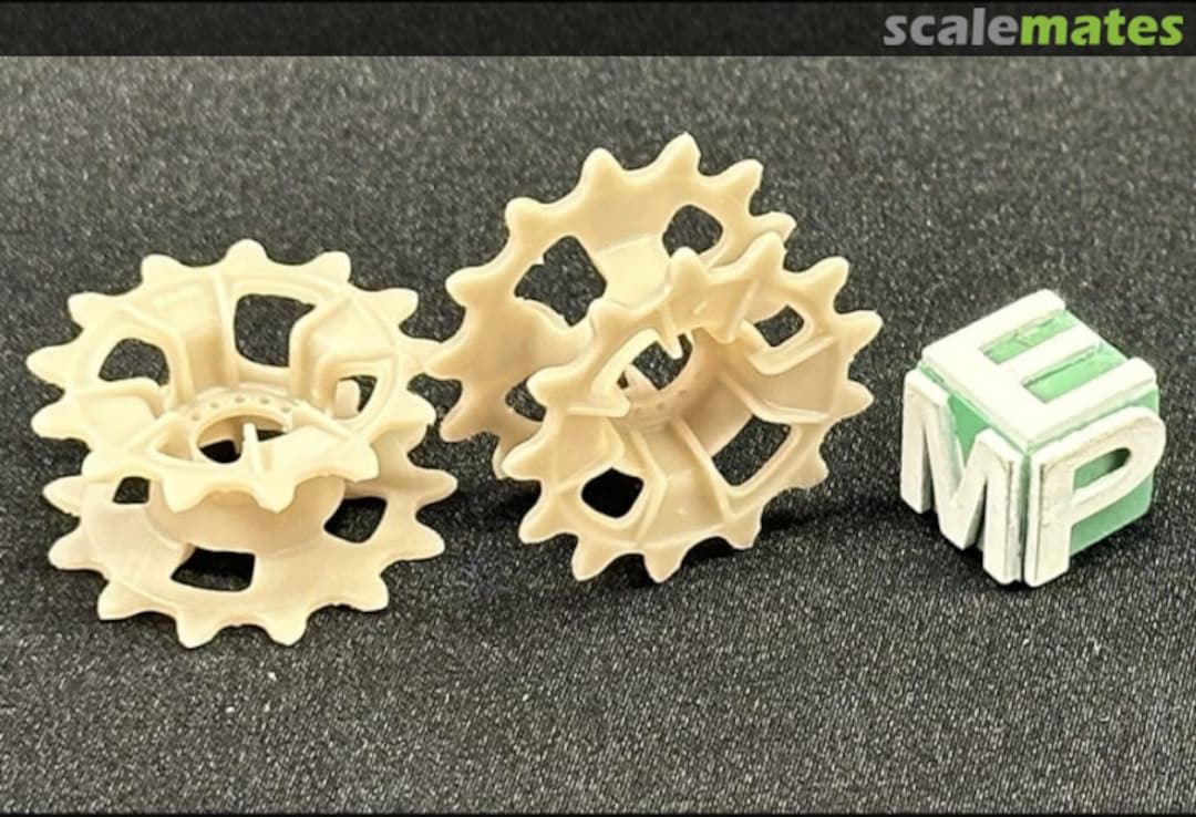 Boxart Topas / Pt-76 / Luna drive wheels - type 1 new (2 pieces) 25041230 EMP3d Boxart Topas / Pt-76 / Luna drive wheels - type 1 new (2 pieces) 25041230 EMP3d