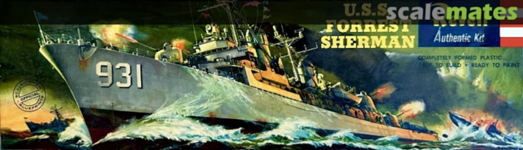 Boxart U.S.S. Forrest Sherman H352-169 Revell Boxart U.S.S. Forrest Sherman H352-169 Revell