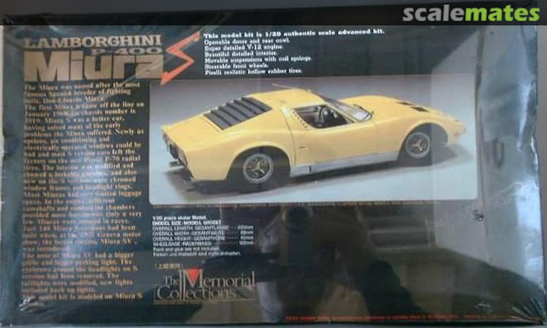 Boxart Lamborghini Miura P-400 MC-53 Union Model