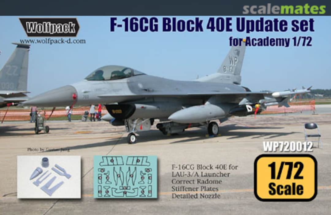 Boxart F-16CG Block 40E Falcon Update Set WP72012 Wolfpack
