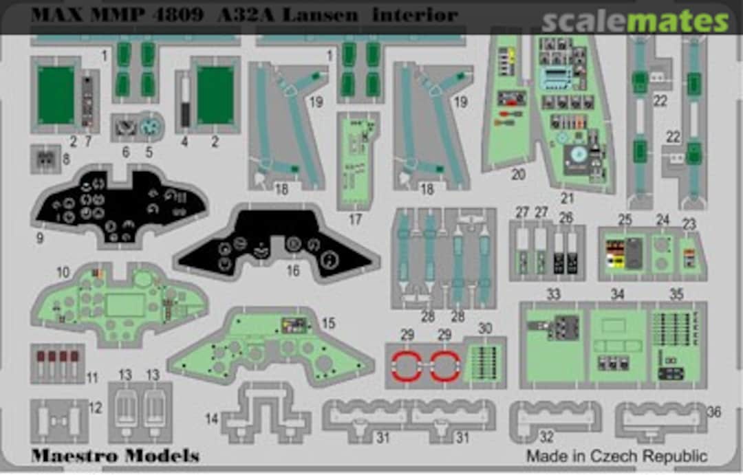 Boxart SAAB A32A Lansen Interior Detail Set MMP4809 Maestro Models Boxart SAAB A32A Lansen Interior Detail Set MMP4809 Maestro Models