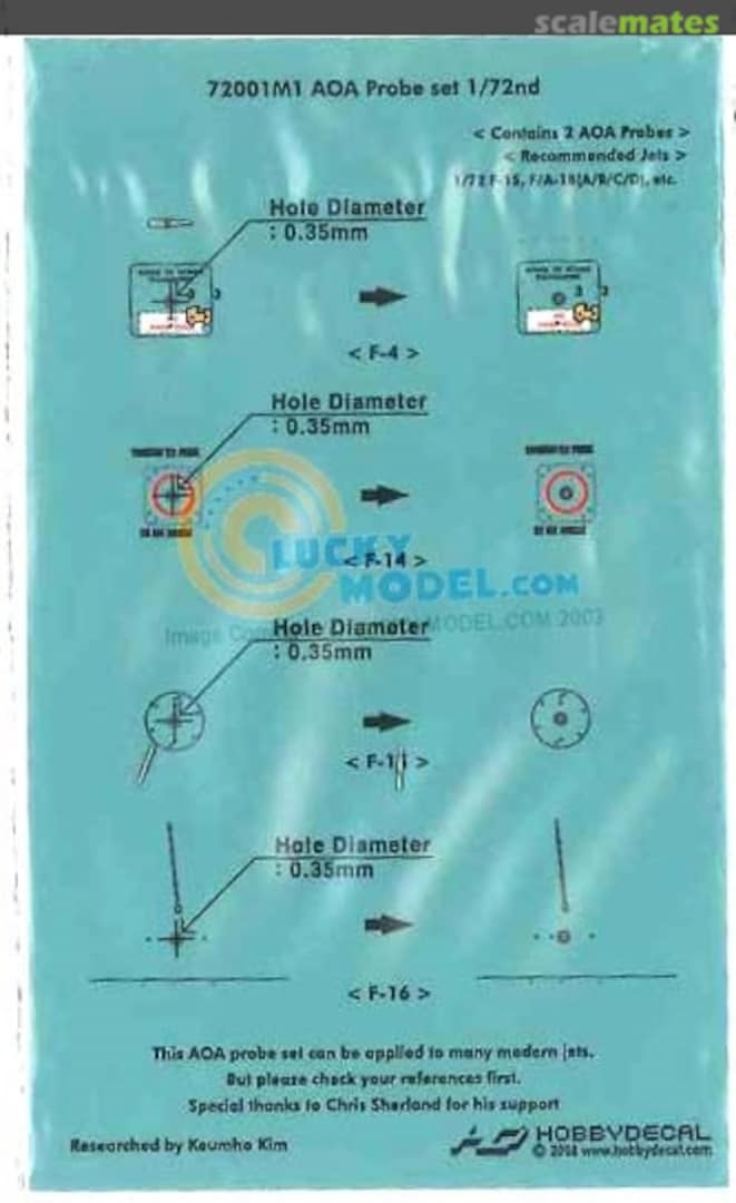 Boxart AOA Probe Set 72001M1 HobbyDecal Boxart AOA Probe Set 72001M1 HobbyDecal