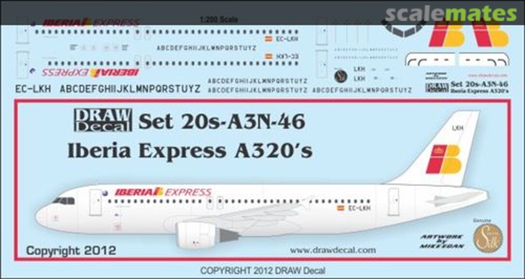 Boxart Airbus A320-214 20-A3N-46 Draw Decal Boxart Airbus A320-214 20-A3N-46 Draw Decal