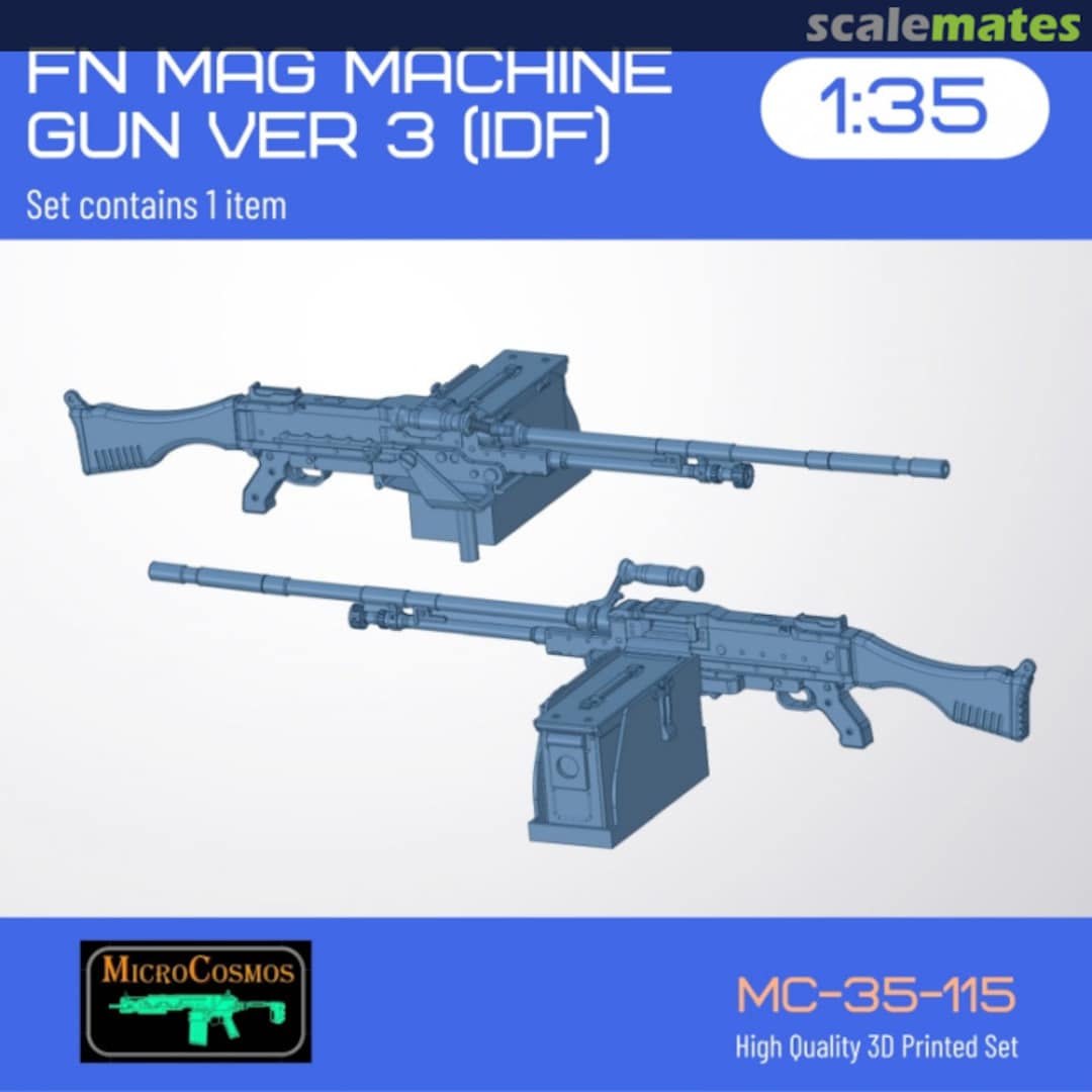 Boxart FN MAG Machine Gun, ver 3 (IDF) MC-35-115 3D MicroCosmos Boxart FN MAG Machine Gun, ver 3 (IDF) MC-35-115 3D MicroCosmos