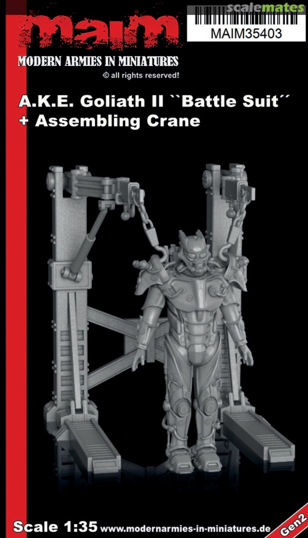 Boxart A.K.E. Goliath II "Battle Suit" + Assembling Crane MAIM35403 MAiM
